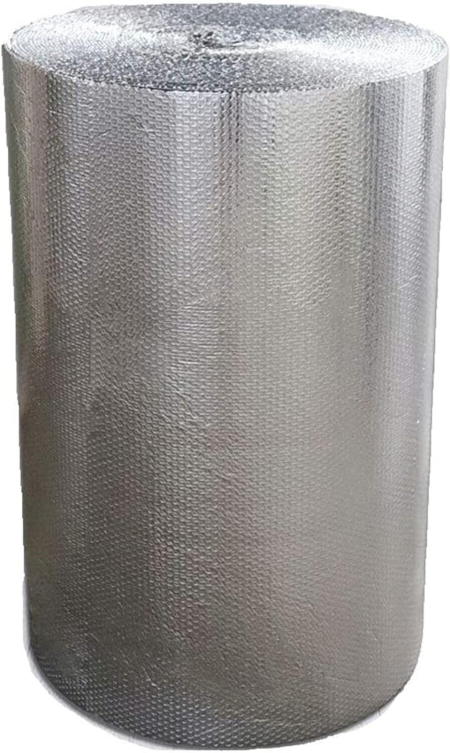 Foil Bubble Wrap Metallise Insulation Cushioning 750mm x 50m Temperature Control