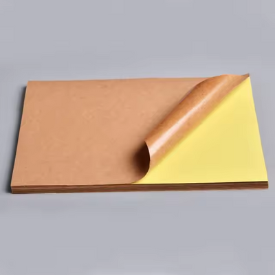 100 x A4 Kraft Self Adhesive Sticker Paper Sheet Label Laser Inkjet Print Mailing