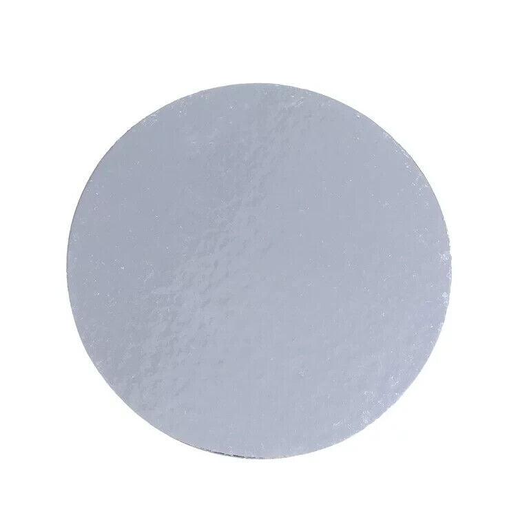 Cake Board Round Silver Sweets Disposable 2.8mm sizes: 3" to 16"