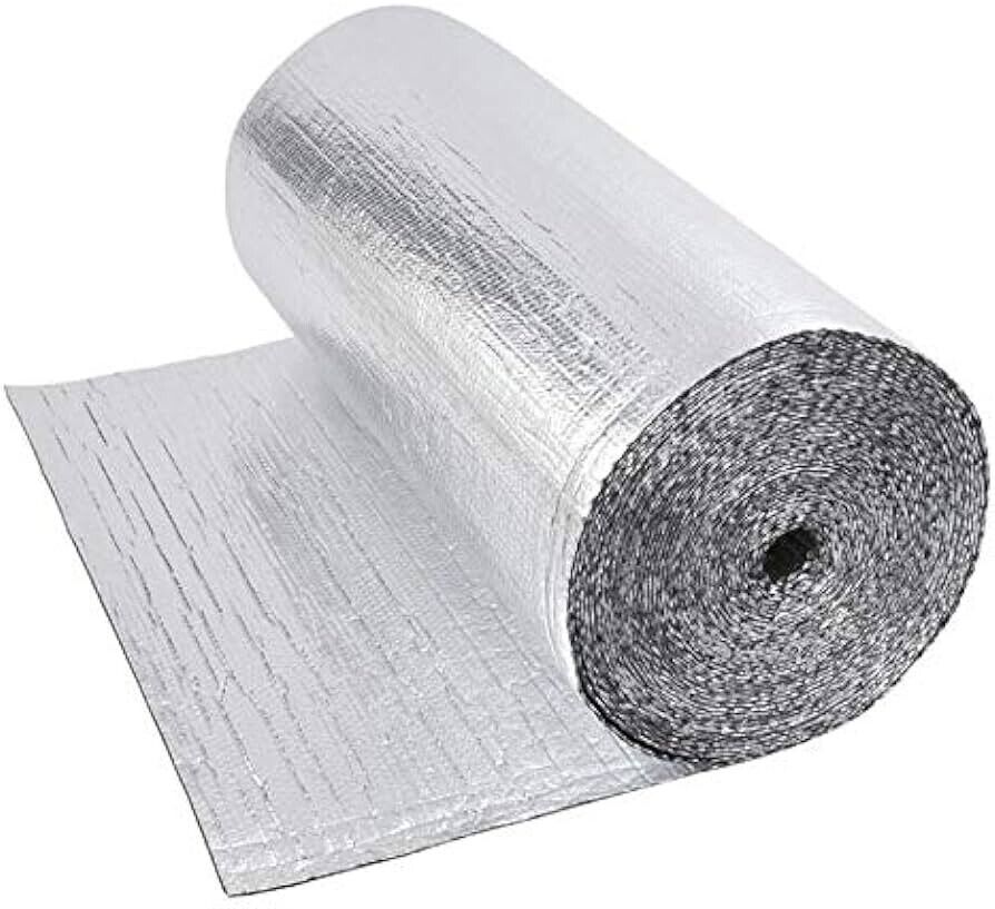 Foil Bubble Wrap Metallized Insulation Bubble Cushioning Wrap 750mm x5m Aus Made