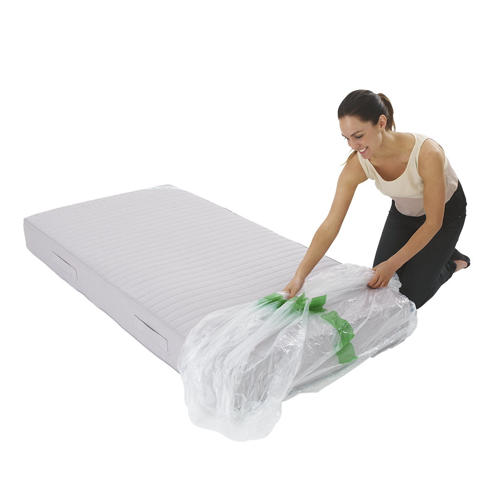 1 x Single Bed Plastic Mattress Protector Covers for Moving Storage- P ...